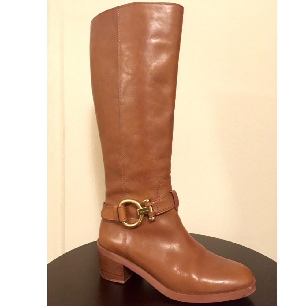 Coach Carolina Tall Leather Riding Boots
